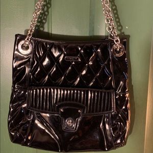 Coach patent leather handbag great used condition.